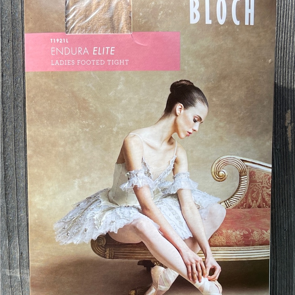 Bloch Endura Elite Ladies Footed Tight ~ SZ L/XL ~ LIGHT TAN ~ 2 PAIRS